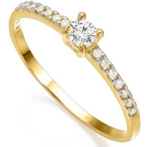 0.28ct Genuine Diamond 10kt Solid Gold Ring